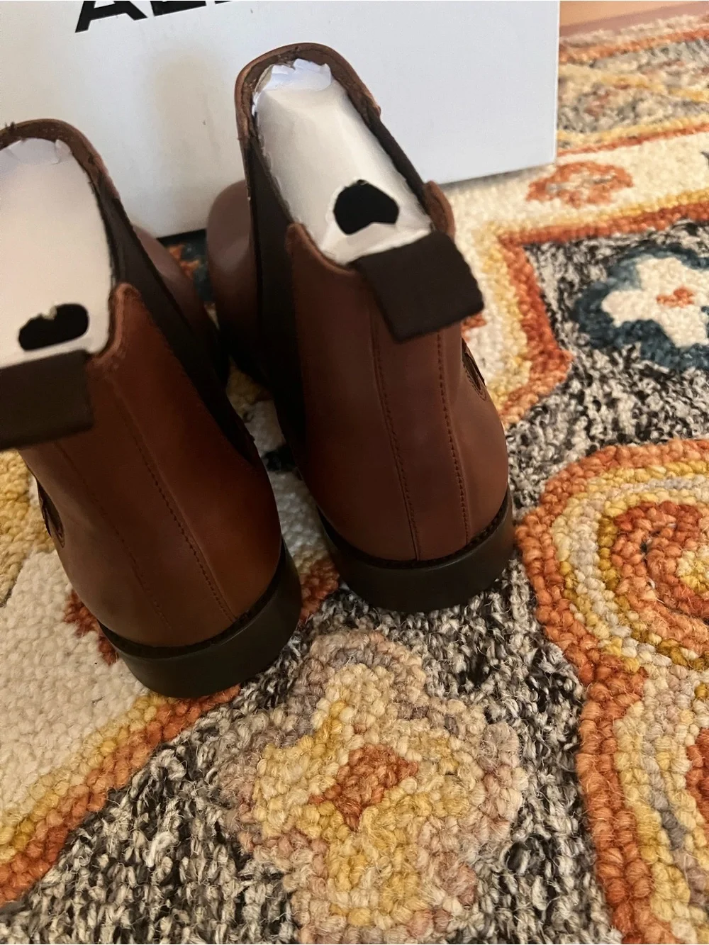 ALDO Men’s Brown Leather Chukka Chelsea Boots